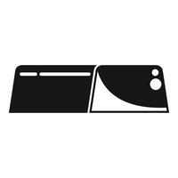 Sharp pocket knife folding blade icon simple style vector