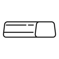 Rubber eraser icon representing correcting mistakes while writing vector