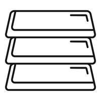 Server rack data center icon showing cloud computing vector