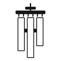 Simple vector icon of a wind chime hanging