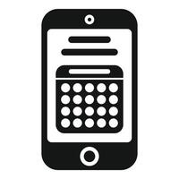 Smartphone showing calendar app icon for scheduling and appointments vector
