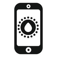 Smartphone showing water resistance level icon vector