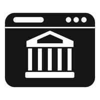 Online banking system showing internet finance management vector