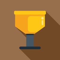Simple vector illustration of a plunger with long shadow