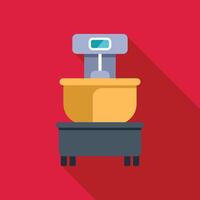 Professional dough mixer kneading dough for baking needs vector