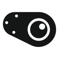 Smart home assistant device icon showing home automation technology vector