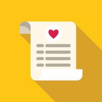 Wish list with heart icon for valentines day or special occasion vector