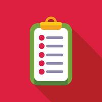 Clipboard showing check marks representing completed tasks on list vector