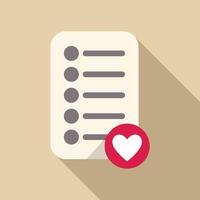 Wish list showing love for shopping and saving money vector