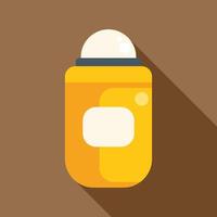 Yellow roll on deodorant providing long lasting freshness and confidence vector