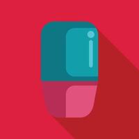 Eraser icon representing deleting mistakes and correcting errors vector