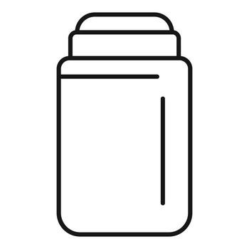Stick deodorant container spreading freshness with simple design vector