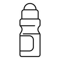Roll on deodorant bottle providing long lasting freshness vector
