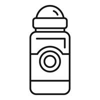 Roll on deodorant bottle spreading freshness with minimalist design vector