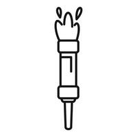 Firecracker rocket exploding with sparks flying in the sky vector