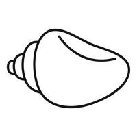 Seashell line icon representing summer and the sea vector
