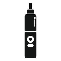 Electronic cigarette icon showing modern vaping device vector