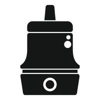 Modern double boiler machine warming milk icon vector