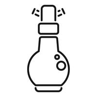 Smart speaker is playing music icon thin line vector