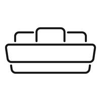 Fire alarm flashing and sounding, emergency system icon vector