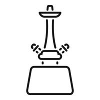 Cloud computing data center server transferring information icon vector