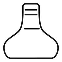 Chemical flask icon representing experimenting with new ideas vector