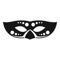Black carnival mask with dots creating a festive atmosphere vector
