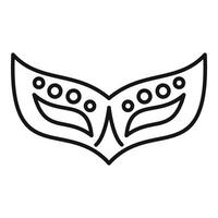 Traditional venetian carnival mask with feathers and beads is smiling vector