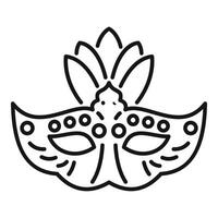 Venetian carnival mask with feathers representing mystery and celebration vector