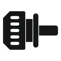 Car generator alternator icon showing charging and electricity vector