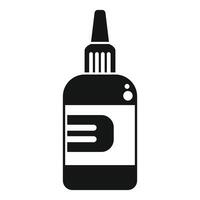 Simple icon of a bottle containing e liquid for vaping vector