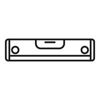 Spirit level tool showing balance for measuring surface vector