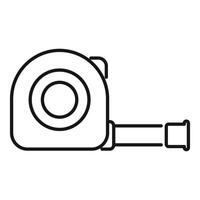 Measuring tape icon showing measuring tool for construction vector