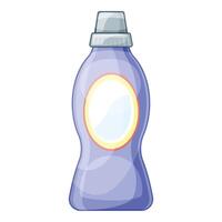 Blue plastic detergent bottle with blank label for your design vector