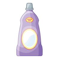 Big plastic detergent bottle with blank label standing up vector