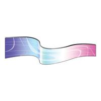 Flexible oled display showing abstract colorful background vector
