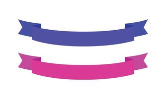 Color collection with labels ribbons on white vector