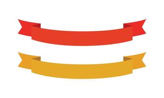 Color collection with labels ribbons on white background vector