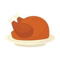 Chicken icon isolated on white background vector