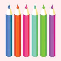 Back to school background with realistic pencils vector