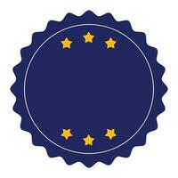 Badges Emblem Label Icon illustration on a white background vector