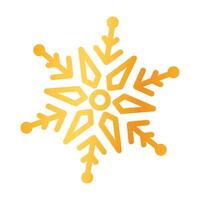 hand drawn snowflake illustration on the white vector