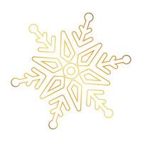 hand drawn snowflake illustration on a white vector