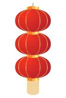 Chinese lanterns illustration vector