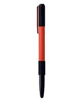 A red pen with black trim on a white background vector