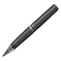 A black pen on a white background vector