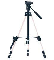 A tripod with a camera on it vector