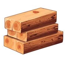 illustration of a stack of logs vector
