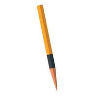 A pencil is shown on a white background vector