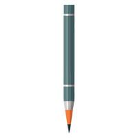 A pencil with a black tip on a white background vector